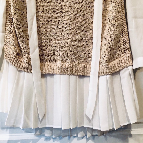 LC Lauren Conrad sweater vest and polyester blouse - Picture 3 of 7